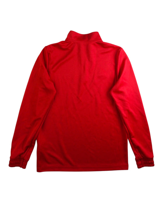 A Red Active Tops from Adidas in size 11Y for boy. (Back View)