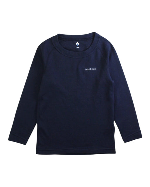 A Navy Long Sleeve Tops from Mont-bell in size 3T for neutral. (Front View)