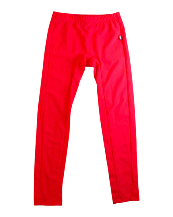 A Red Leggings from City Threads in size 7Y for girl. (Front View)