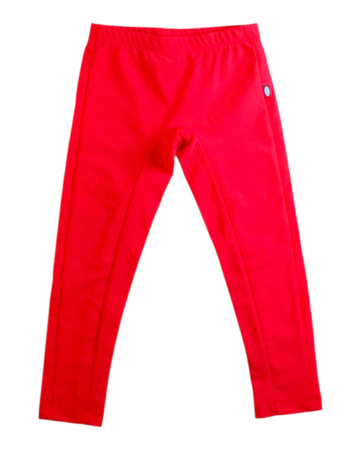 A Red Leggings from City Threads in size 4T for girl. (Front View)