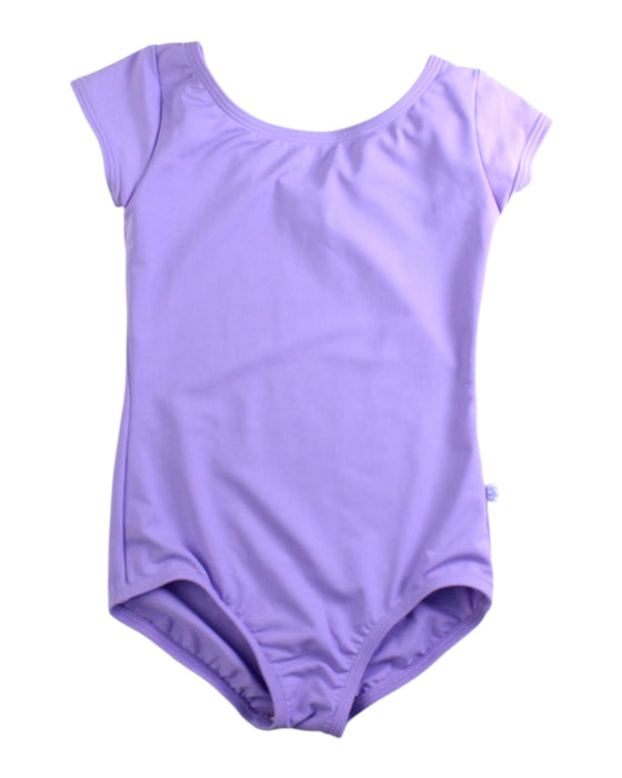 A Purple Leotards from Corps Dancewear in size 6T for girl. (Front View)
