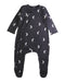 A Black Onesies from Organic Zoo in size 6-12M for boy. (Front View)