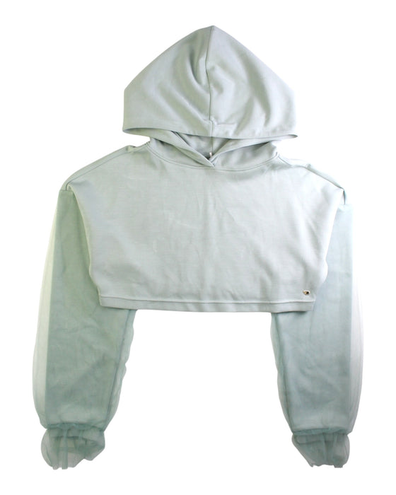 A Ivory Hooded Sweatshirts from Tutulamb in size 7Y for girl. (Front View)