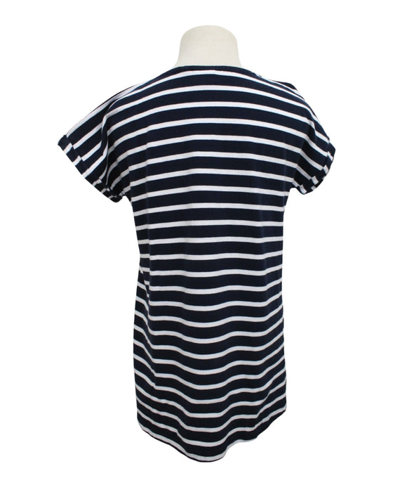 A Navy Short Sleeve Tops from Jojo Maman Bébé in size Maternity-S for maternity. (Back View)