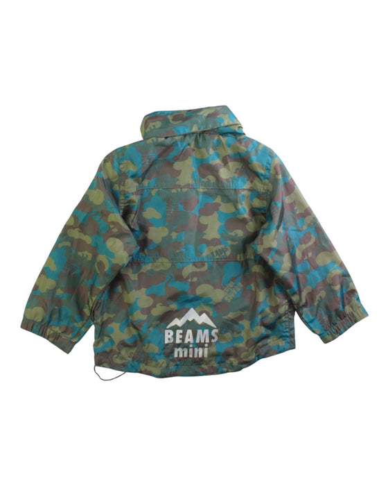 A Multicolour Rain Jackets from BEAMS in size 2T for boy. (Back View)