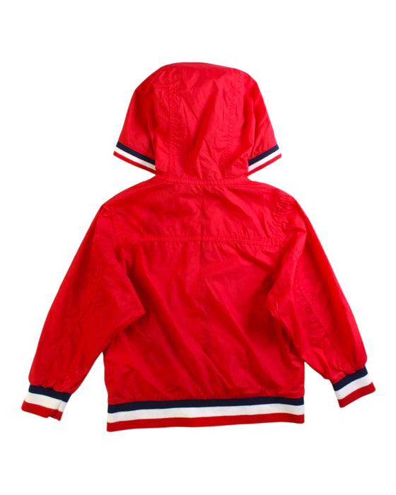A Red Lightweight Jackets from Chickeeduck in size 18-24M for boy. (Back View)