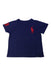 A Navy Short Sleeve T Shirts from Polo Ralph Lauren in size 2T for boy. (Front View)