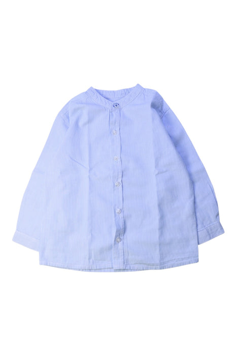A Blue Long Sleeve Shirts from Bout'Chou in size 2T for boy. (Front View)