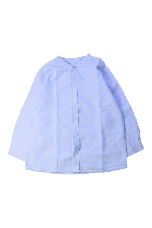 A Blue Long Sleeve Shirts from Bout'Chou in size 2T for boy. (Front View)