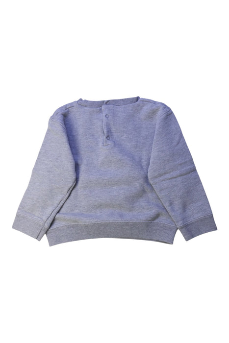 A Grey Crewneck Sweatshirts from Petit Bateau in size 2T for boy. (Back View)