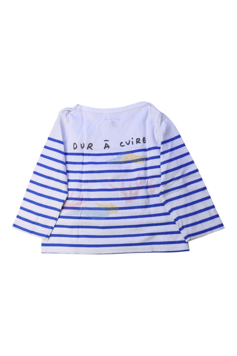 A White Long Sleeve T Shirts from Petit Bateau in size 3T for boy. (Back View)