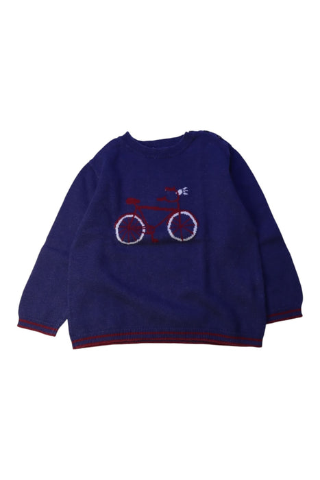 A Blue Knit Sweaters from Bout'Chou in size 2T for boy. (Front View)
