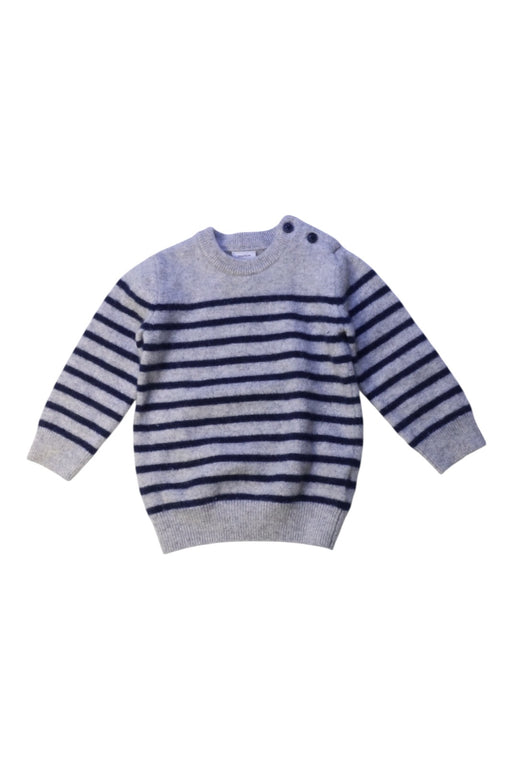 A Grey Knit Sweaters from Petit Bateau in size 6-12M for boy. (Front View)