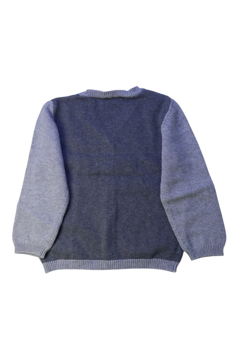 A Grey Cardigans from Bout'Chou in size 3T for boy. (Back View)
