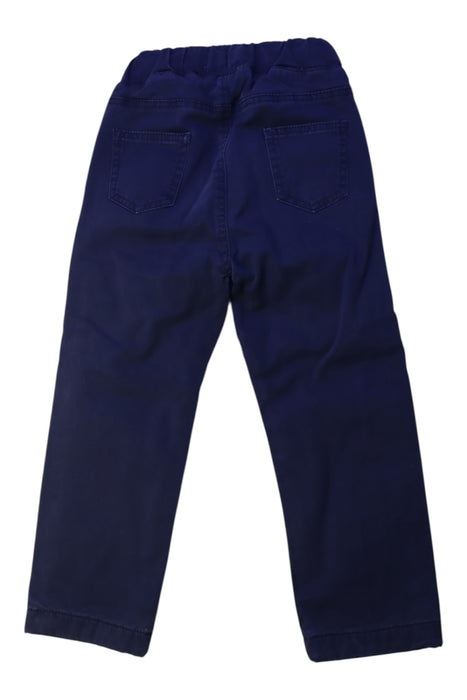 A Navy Casual Pants from Petit Bateau in size 3T for boy. (Back View)