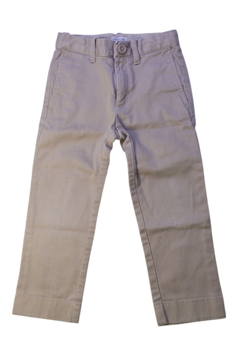 A Beige Casual Pants from Crewcuts in size 3T for boy. (Front View)
