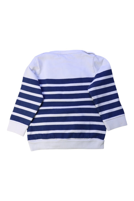 A Navy Crewneck Sweatshirts from Petit Bateau in size 2T for boy. (Back View)