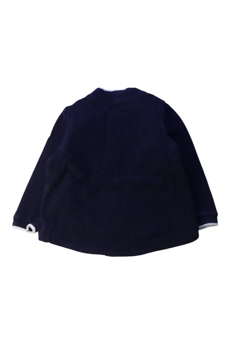 A Navy Coats from Bout'Chou in size 2T for boy. (Back View)