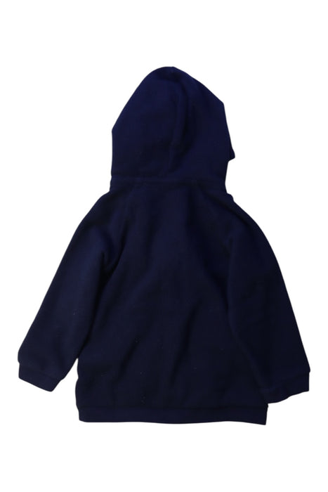 A Navy Zippered Sweatshirts from Petit Bateau in size 6-12M for boy. (Back View)