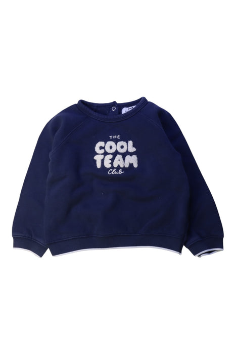 A Navy Crewneck Sweatshirts from Cyrillus in size 3T for boy. (Front View)