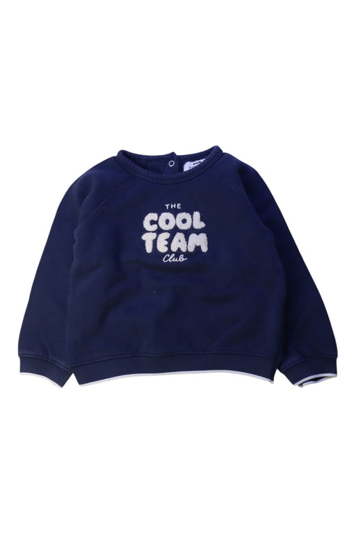 A Navy Crewneck Sweatshirts from Cyrillus in size 3T for boy. (Front View)