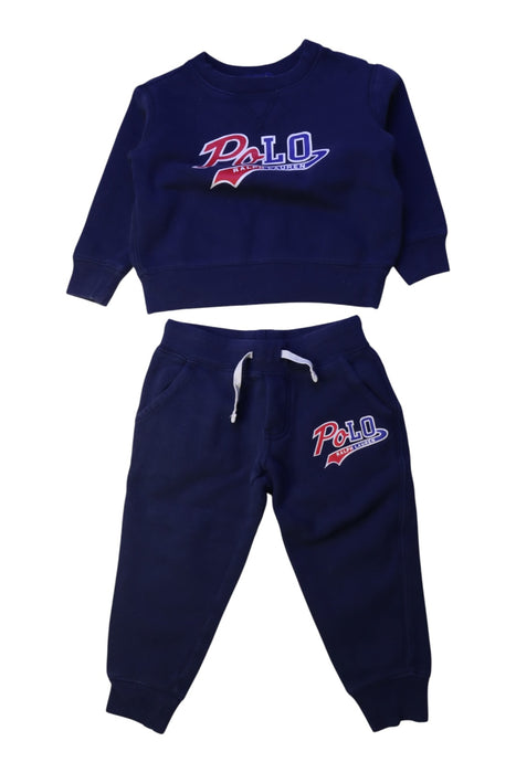 A Navy Pants Sets from Polo Ralph Lauren in size 2T for boy. (Front View)