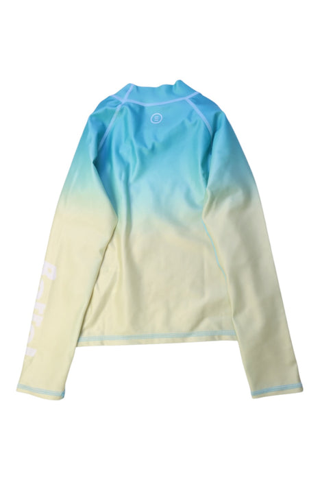 A Blue Rash Guards from Barrel in size 3T for girl. (Back View)