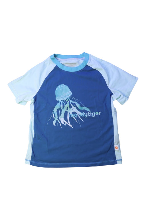 A Blue Rash Guards from Moody Tiger in size 6T for boy. (Front View)