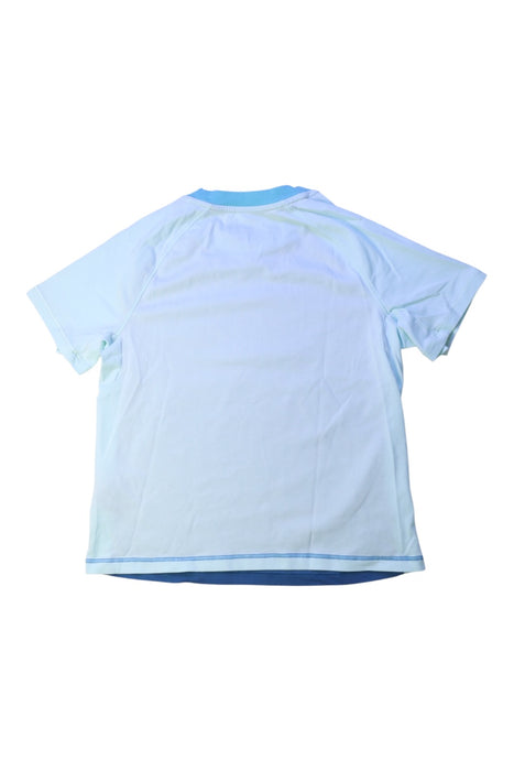 A Blue Rash Guards from Moody Tiger in size 6T for boy. (Back View)