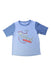 A Blue Rash Guards from Patagonia in size 5T for boy. (Front View)