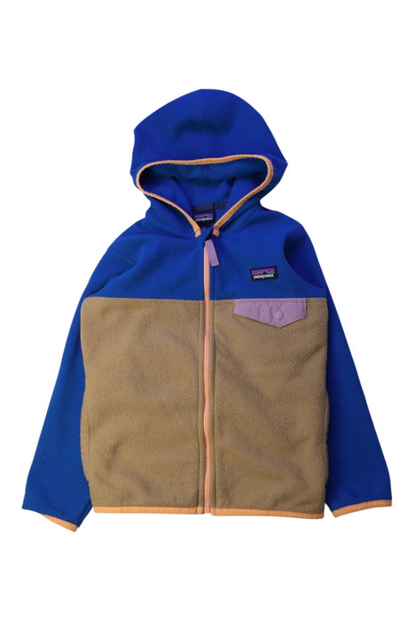 A Blue Puffer/Quilted Jackets from Patagonia in size 4T for boy. (Front View)