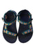A Blue Sandals from Teva in size 5T for boy. (Back View)