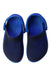 A Blue Aqua Shoes from Crocs in size 5T for boy. (Back View)