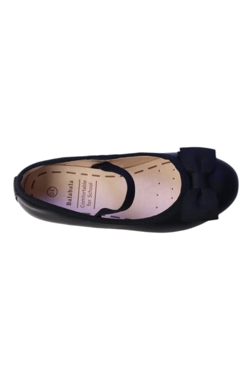 A Black Flats from Balabala in size 6T for girl. (Front View)