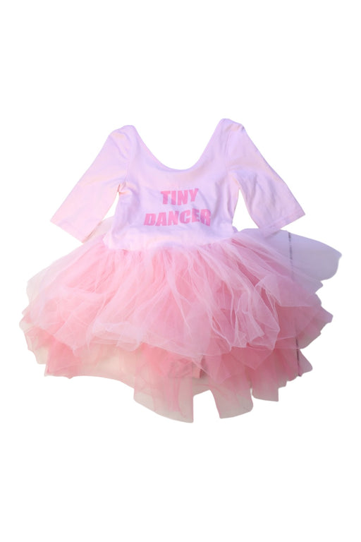 A Pink Long Sleeve Dresses from Seed in size 7Y for girl. (Front View)