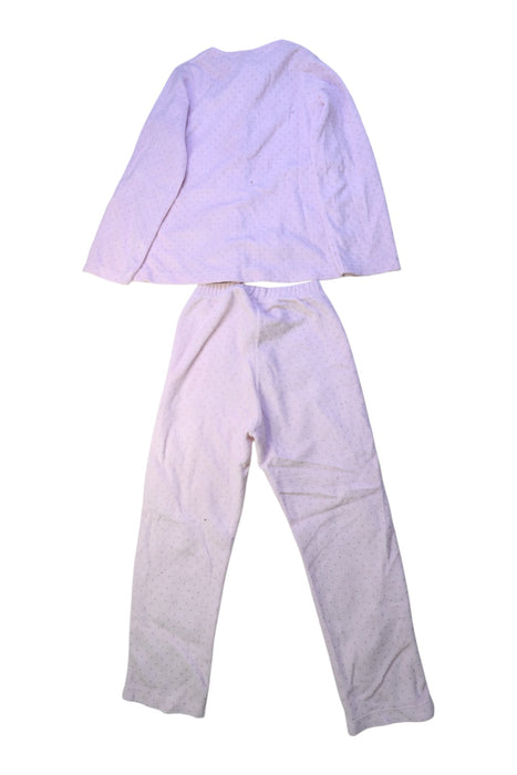 A White Pyjama Sets from Jacadi in size 6T for girl. (Back View)