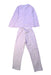 A White Pyjama Sets from Jacadi in size 6T for girl. (Back View)