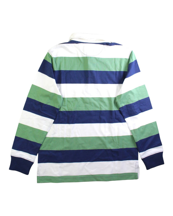 A Green Long Sleeve Polos from Polo Ralph Lauren in size 10Y for boy. (Back View)
