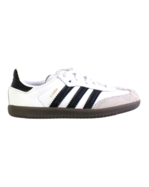 A White Sneakers from Adidas in size 3T for neutral. (Front View)