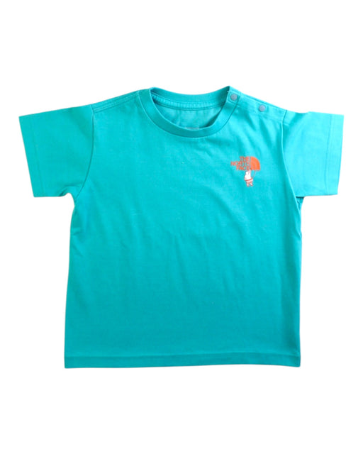 A Teal Short Sleeve T Shirts from The North Face in size 18-24M for boy. (Front View)