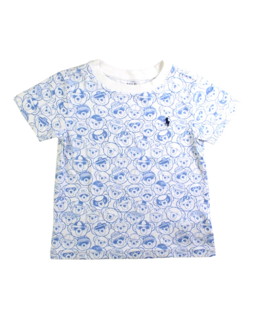 A Blue Short Sleeve T Shirts from Polo Ralph Lauren in size 2T for neutral. (Front View)