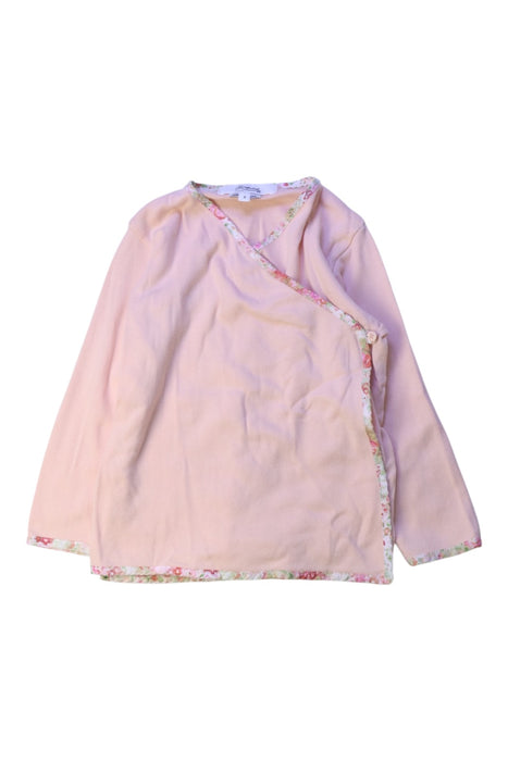 A Pink Long Sleeve Tops from Bonpoint in size 2T for girl. (Front View)