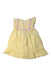 A Yellow Sleeveless Dresses from Paz Rodriguez in size 3T for girl. (Back View)