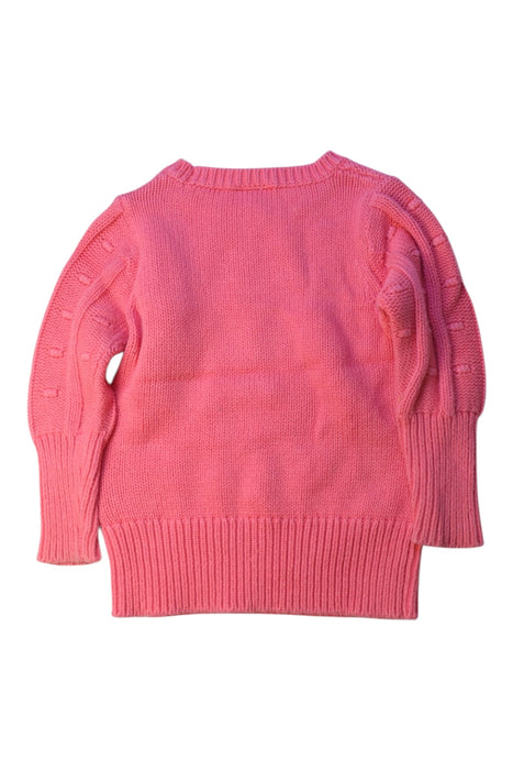 A Pink Knit Sweaters from Seed in size 2T for girl. (Back View)