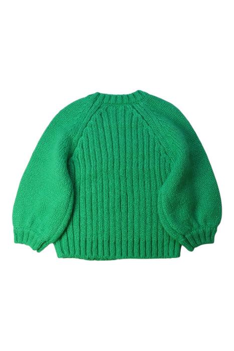 A Green Knit Sweaters from Seed in size 2T for girl. (Back View)