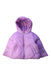 A Purple Puffer/Quilted Jackets from iDO in size 12-18M for girl. (Front View)