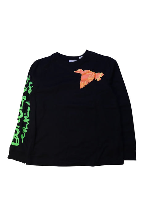 A Black Long Sleeve T Shirts from Burberry in size 6T for boy. (Front View)