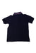 A Navy Short Sleeve Polos from Moncler in size 6T for boy. (Back View)