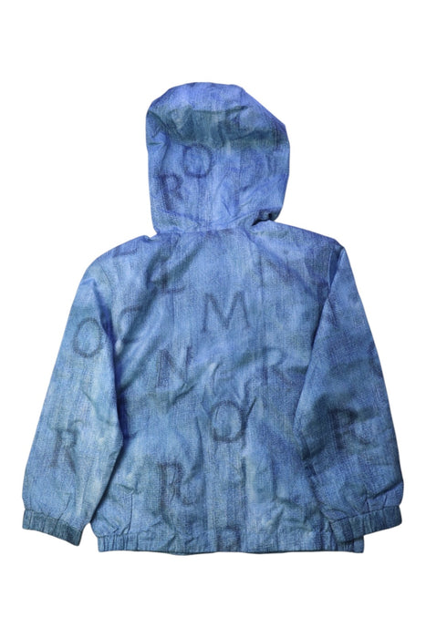 A Blue Lightweight Jackets from Moncler in size 6T for boy. (Back View)