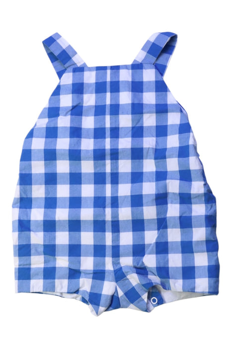 A Blue Sleeveless Rompers from Jacadi in size 3-6M for boy. (Back View)